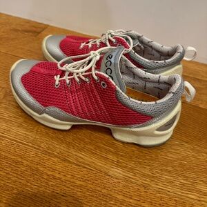 Ecco Natural Motion Biom Train Sneakers Shoes Gray Pink Size: Woman 38